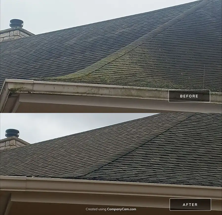 Petersburg Power Washing - Residential power washing services before and after roof washing - Springfield, IL